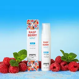 Стимулювальний гель Exsens Kissable Raspberry Mint 15 мл - мініатюра 4