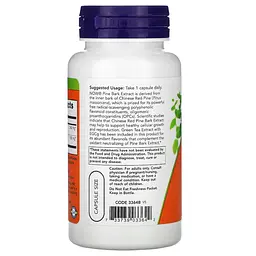 Натуральна добавка NOW Pine Bark Extract 240 mg, 90 вегакапсул - мініатюра 3