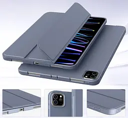 Чохол-книжка BeCover Tri Fold Soft TPU Silicone для Apple iPad Pro 11" M4 2024 Пурпуровий (711749) - мініатюра 3