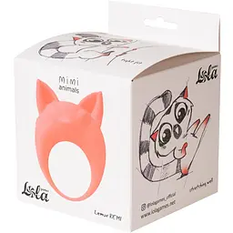 Віброкільце Lola Games MiMi Animals Lemur Remi 7.4 см (помаранчевий) - мініатюра 5