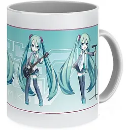 Кухоль GeekLand Вокалоїди Vocaloid Хацуне Міку Hatsune Miku ЧИБІ VC 02.04 330 мл різнобарвний - мініатюра 2