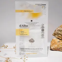 Маска для обличчя d'Alba White Truffle Double Mask Pack з екстрактом білого трюфеля та гіалуроновою кислотою 2.5 г + 30 г (DLB082) - мініатюра 2