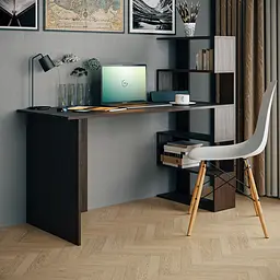 Стіл комп'ютерний Moreli Moreli Christer 1416х1226х600 мм Венге (zg-s15-venge) - мініатюра 2