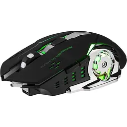 Безпровідна ігрова мишка T2 RGB підсвічування USB Charge + Bluetooth безшумна з вбудованим акумулятором Black 