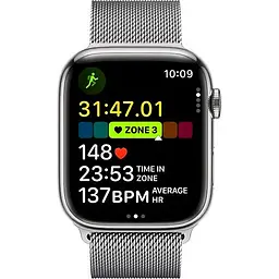 Смарт-годинник Apple Watch Series 9 GPS + Cellular 45mm Silver Stainless Steel with Silver Milanese Loop (MRMQ3) [92678] - мініатюра 5