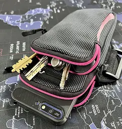 Чохол на руку Primo Sport універсальний спортивний для телефона до 6.5" BlackPink - мініатюра 3