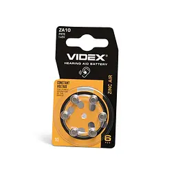 Батарейка повітряно цинкова Videx ZA10 (PR70) BLISTER 6 VIDEX (24216-000)