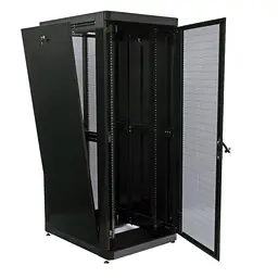 Шафа на підлогу 19", 42Ux800x1000, (Ш*Г), чорна - мініатюра 2