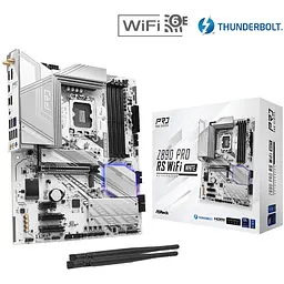 Материнська плата AsRock Z890 PRO RS WIFI БІЛИЙ (1851/Z890, 4xDDR5, PCIex16, HDMI/DP/TB4, 4xSATA, 4xM.2, 2.5Glan, 7.1c - мініатюра 5