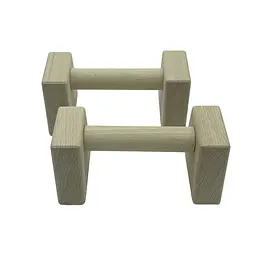 Паралетси, упори для віджимання дерев'яні Wood Gym Push Up NE-WD-20 з бука 20 см 2 шт - мініатюра 2