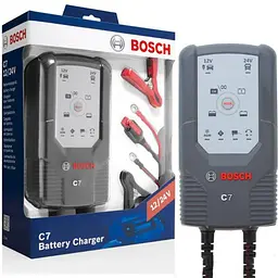 Зарядний пристрій автомобільного акумулятора Bosch C7 12-24V 14–230 A/год (0 189 999 07M)