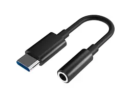 Кабель Defender USB Type-C - аудио 3.5 мм 0.11 м Black (63011)
