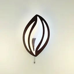 Бра LED у формі пелюстки кольору coffee Line F 2325/1 CF - мініатюра 3