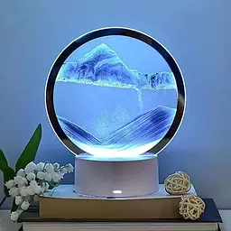 Настільна LED-лампа нічник RGB Пісочний годинник 3D Sandscape. Картина Рухомий пісок - мініатюра 4