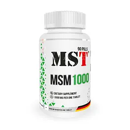 Препарат для суглобів і зв'язок MST Nutrition MSM 1000, 90 таблеток