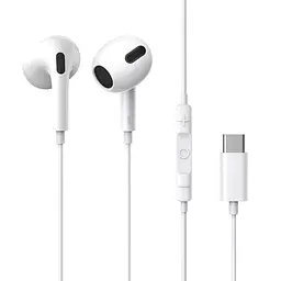 Навушники Baseus Encok Type-C lateral in-ear WiЧервоний Earphone C17 білий