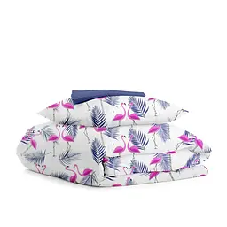 Підліткова постільна білизна з простирадлом на резинці FLAMINGO COSAS (4822052036839)