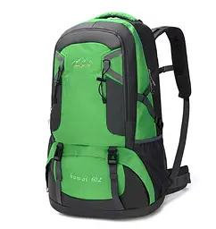 Рюкзак спортивний туристичний для ноутбука 17.4 Voltronic Huwai 60L 65x32x24cm Green - мініатюра 2
