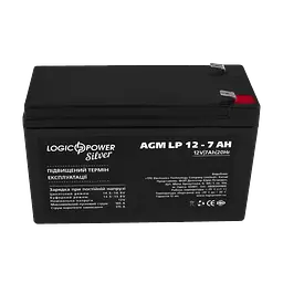 Акумулятор AGM LP 12V - 7 Ah Silver - мініатюра 2