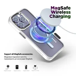 Чохол до мобільного телефона Armorstandart Unit MagSafe Apple iPhone 15 Pro Matte Clear Silver (ARM69349) - мініатюра 3