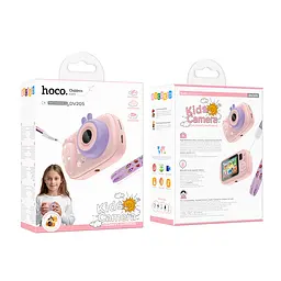 Дитяча фотокамера Hoco DV205 Dual-camera Pink - мініатюра 2