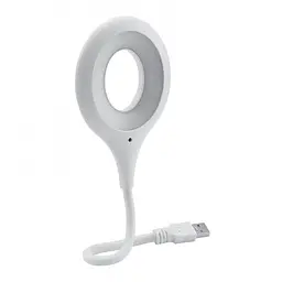 Портативна гнучка лампа КІЛЬЦЕВА 5V/2W (12 SMD) з живленням від USB