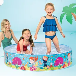 Intex дитячий басейн 122x25 см, жорсткий пластиковий каркас, круглий басейн із принтом для дітей - мініатюра 3