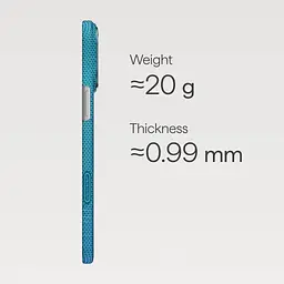 Чохол Pitaka Ultra-Slim Case для Apple iPhone 17 Pro Lucid Blue (KI1706AG) [155102] - мініатюра 5
