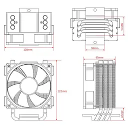 Кулер для процесора ID-Cooling SE-903-XT 1700 am5 (SE-903-XT) - мініатюра 6