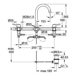 Змішувач для раковини Grohe Concetto 20216001, Хром - мініатюра 2