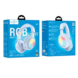 Навушники Hoco Focus BT headphones W48 | BT5.3, AUX / BT / TF, 46h | blue - мініатюра 3