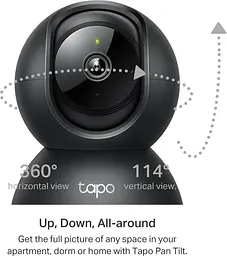 IP-Камера Tapo C211 3MP N300 microSD motion detection чорна TP-Link teh0016039 - мініатюра 4