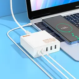 Зарядний пристрій адаптер 5 портів HOCO Vision five-port charger C114A 65 вт - мініатюра 7