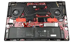 Вентилятор Asus кулер 12V для моделей ноутбука ROG Zephyrus G15 GA503RX, GA503RM, GA503RW, GA503RS (CPU Fan) 13NR0800T03011 Оригінал, 12V, 4pin - мініатюра 4