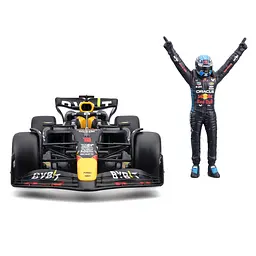 Автомодель з фігуркою Bburago Oracle Red Bull Racing RB20 (18-28060 (#1)) - мініатюра 5