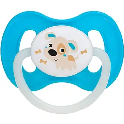 Пустушка Canpol babies Bunny & Company латексна кругла 6-18 міс. синя (23/278_blu_new)