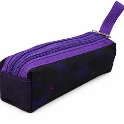 Пенал шкільний Expertiz Zweikammer-etui 20x5.5x5 см поліестер чорний з фіолетовим (динозаври)