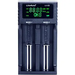Зарядний пристрій Liitokala Lii-S2, 2 канала, Ni-Mh/Li-ion/LiFePo4, USB, LCD, Box