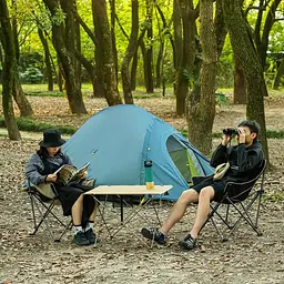 Крісло складане Naturehike NH20JJ022 600D Oxford Cotton / сталь, чорний - мініатюра 6