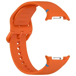 Силіконовий ремінець на смарт годинник Samsung Galaxy Watch 8 40mm/8 Classic 46mm/8 44mm, Silicone, orange, зі зручною застібкою, на фітнес браслет, ArmorStandart (ARM86875) - мініатюра 4