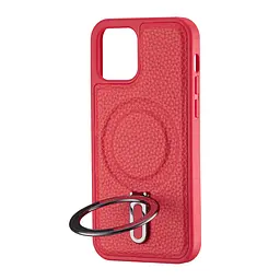 Чохол Jinduka Leather Ringo iPhone 12 Red - мініатюра 4