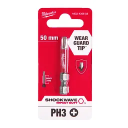 Біта SHOCKWAVE MILWAUKEE, PH3, 50мм - мініатюра 2