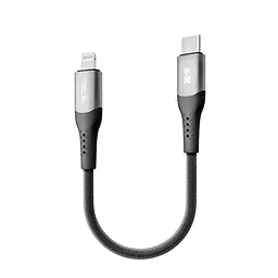 Кабель для зарядки USB Ridea RC-US42 UltraStrong Type-C to Lightning 30W 10V/3A 0.25m Черный - миниатюра 3