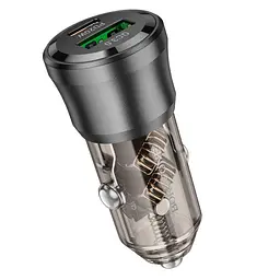 Адаптер автомобільний Borofone Journey Car charger BZ25 |1USB/1Type-C, 38W/3A, PD/QC| - мініатюра 2