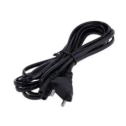 Кабель питания Atcom С73M Powercord C7 2 pin - CEE7/16 Black 3m - мініатюра 2