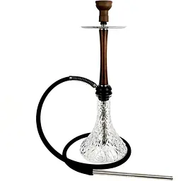 Кальян Aroma Hookah X-Ray Wood Brown Craft Crystal Clear - мініатюра 2