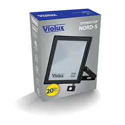 Прожектор LED Violux NORD-S 20W SMD 6000K 1700lm IP65 з датчиком руху ( 400062 ) - мініатюра 3