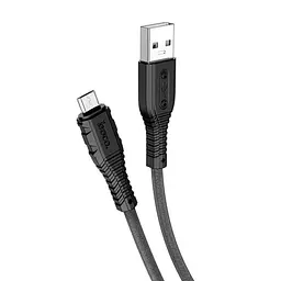 Кабель Hoco X67 Pisces Cable USB to MicroUSB 2,4A 1m black
