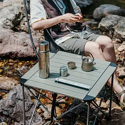 Складаний стіл Naturehike CNK2450JJ013, M, алюміній, сірий - мініатюра 6