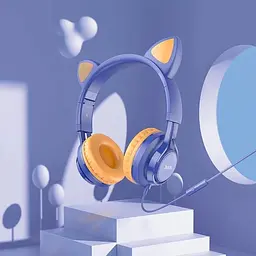 Навушники Hoco Cat ear headphones with mic W36 Hi-Fi - мініатюра 2